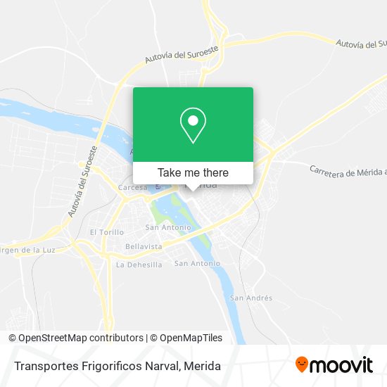 mapa Transportes Frigorificos Narval
