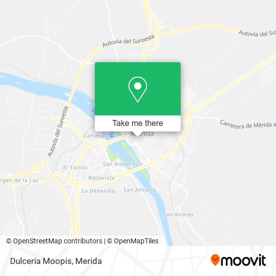 mapa Dulcería Moopis