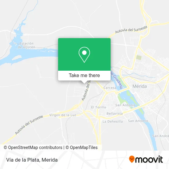 Vía de la Plata map