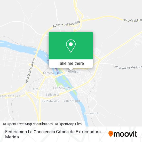 Federacion La Conciencia Gitana de Extremadura map