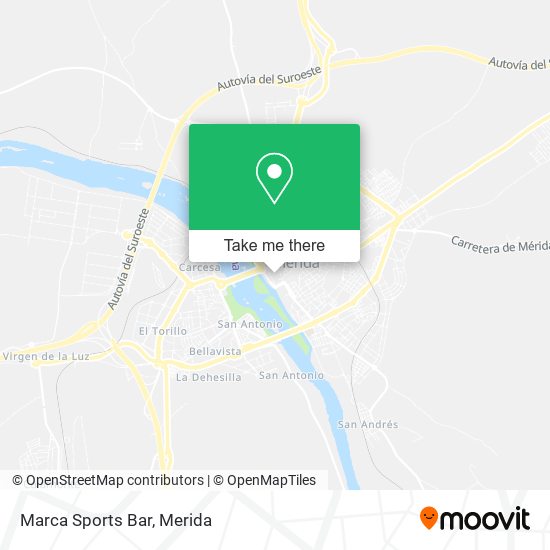 Marca Sports Bar map