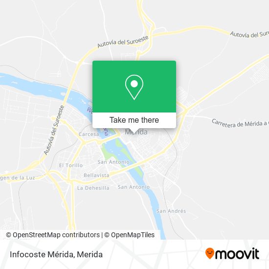 Infocoste Mérida map