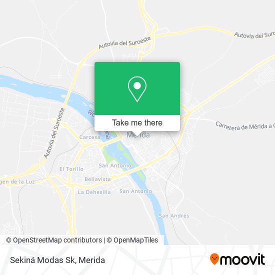 mapa Sekiná Modas Sk