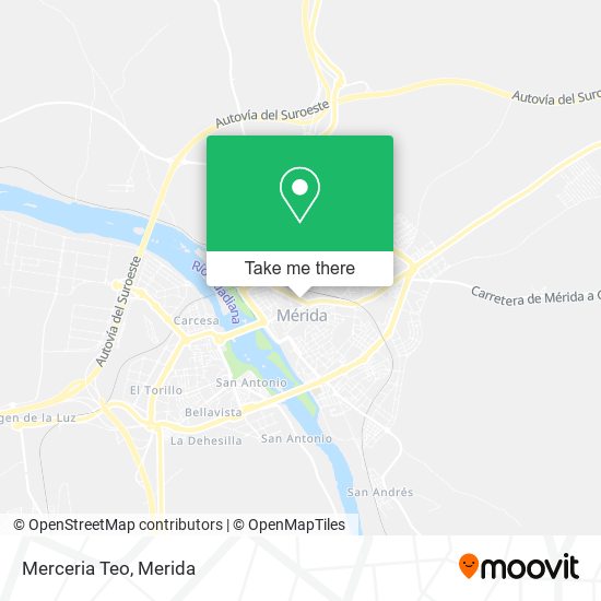 Merceria Teo map