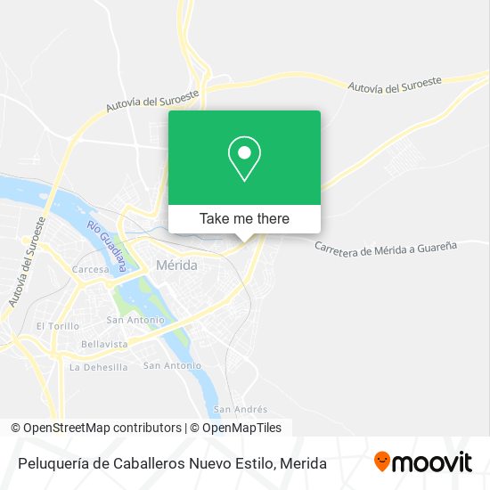 Peluquería de Caballeros Nuevo Estilo map