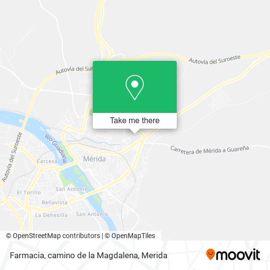 mapa Farmacia, camino de la Magdalena