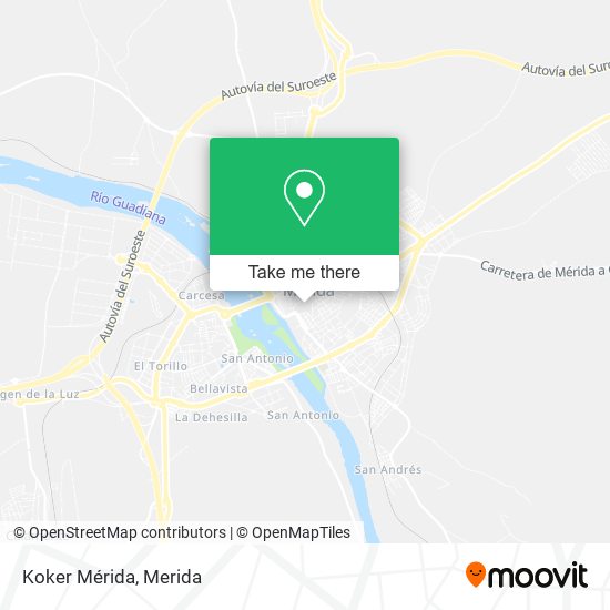 Koker Mérida map