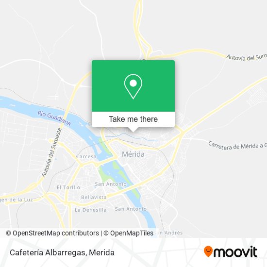 Cafetería Albarregas map