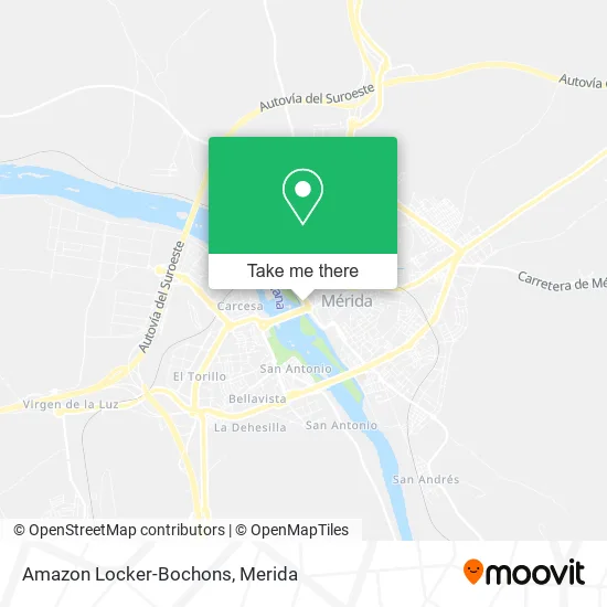 Amazon Locker-Bochons map