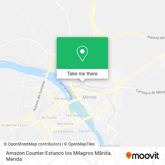 Amazon Counter-Estanco los Milagros Mãrida map