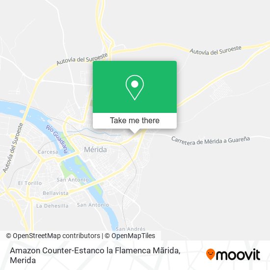 Amazon Counter-Estanco la Flamenca Mãrida map