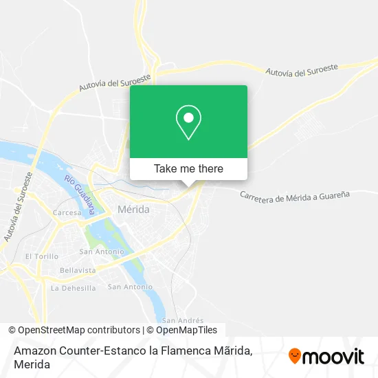 Amazon Counter-Estanco la Flamenca Mãrida map