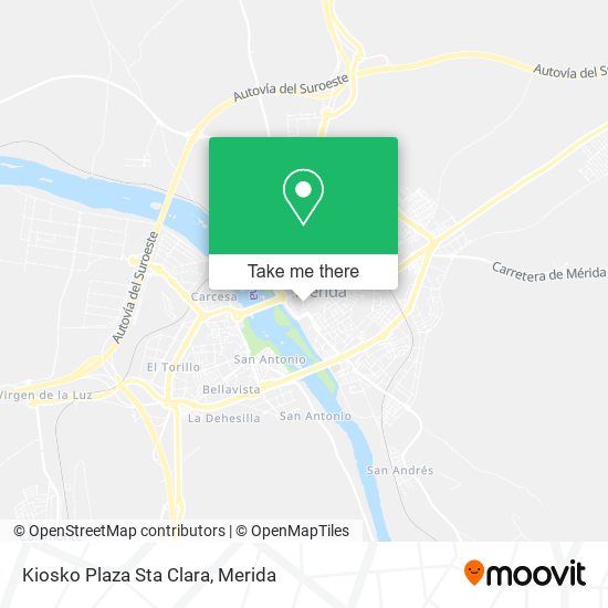 mapa Kiosko Plaza Sta Clara