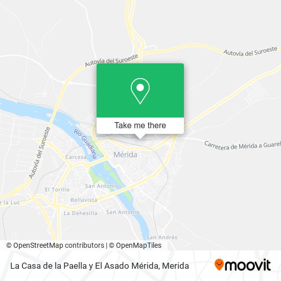 La Casa de la Paella y El Asado Mérida map