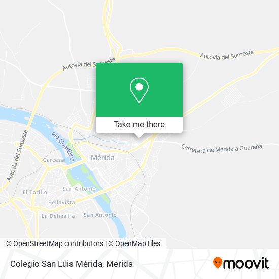 Colegio San Luis Mérida map