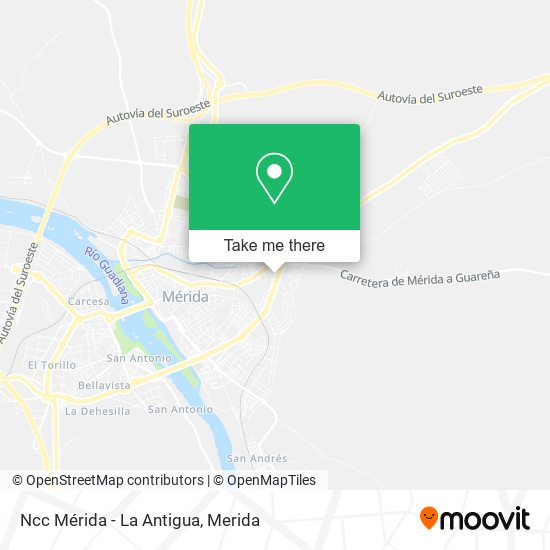 mapa Ncc Mérida - La Antigua