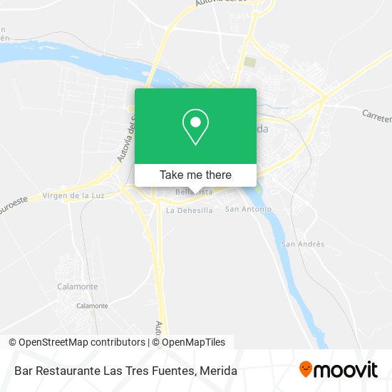 Bar Restaurante Las Tres Fuentes map