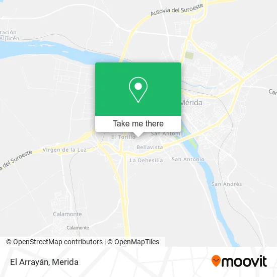 El Arrayán map