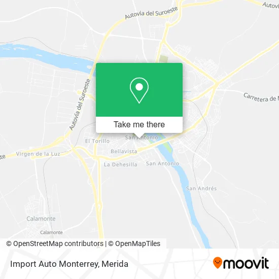 Import Auto Monterrey map