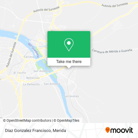 Díaz Gonzalez Francisco map