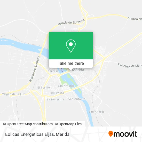 Eolicas Energeticas Eljas map