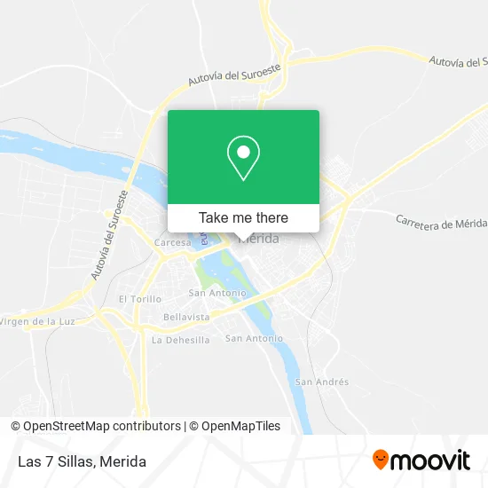 Las 7 Sillas map