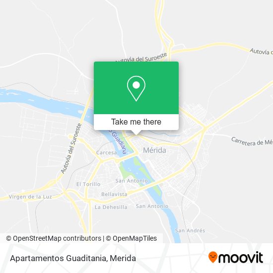 Apartamentos Guaditania map