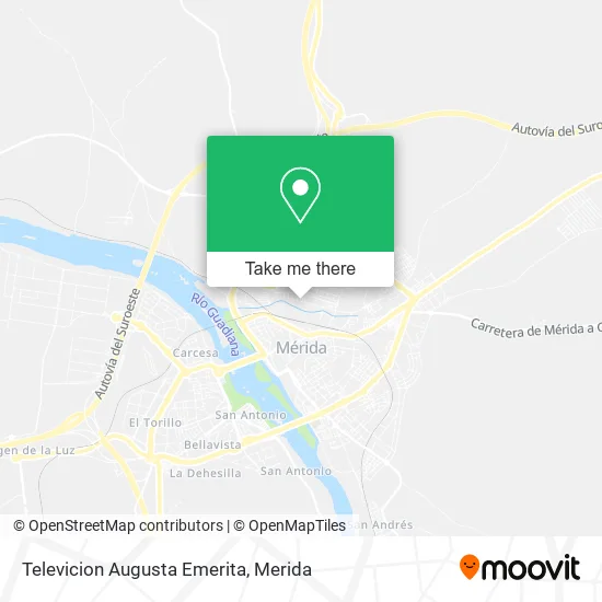 Televicion Augusta Emerita map