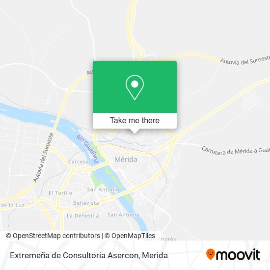 Extremeña de Consultoría Asercon map