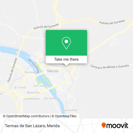 Termas de San Lázaro map