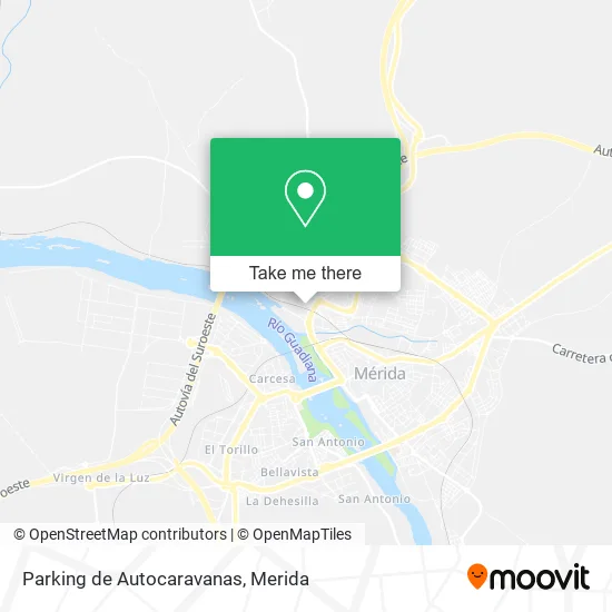 Parking de Autocaravanas map