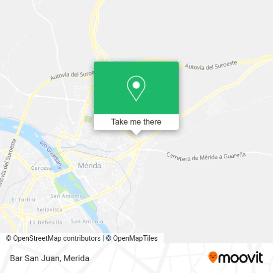 Bar San Juan map