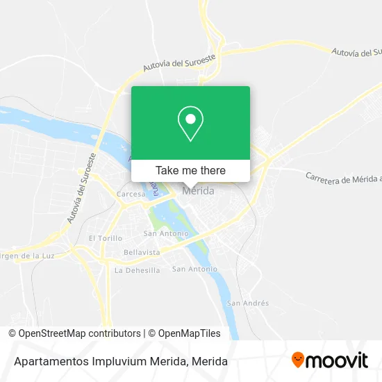 Apartamentos Impluvium Merida map