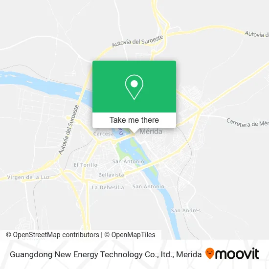 Guangdong New Energy Technology Co., ltd. map