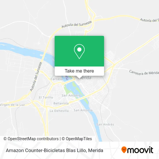 Amazon Counter-Bicicletas Blas Lillo map