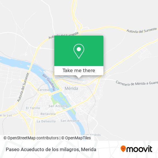 Paseo Acueducto de los milagros map