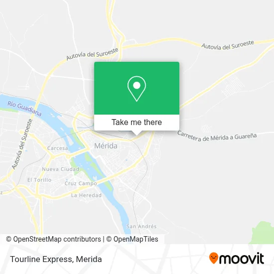 Tourline Express map