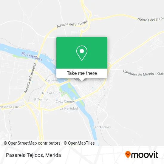 Pasarela Tejidos map
