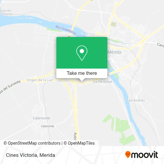 Cines Victoria map