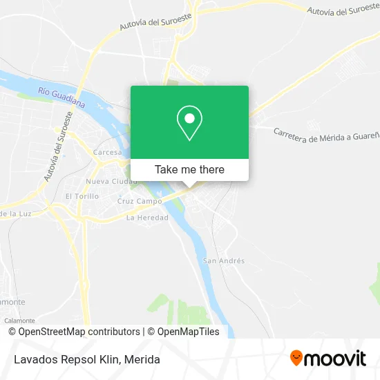 Lavados Repsol Klin map