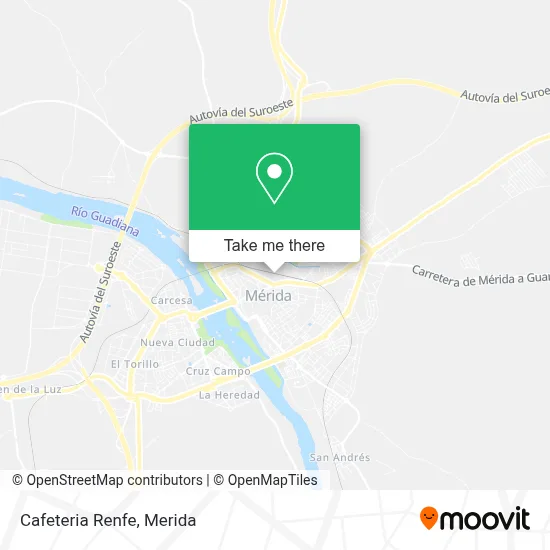 Cafeteria Renfe map