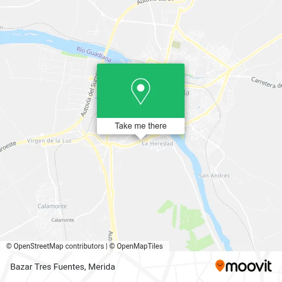 Bazar Tres Fuentes map