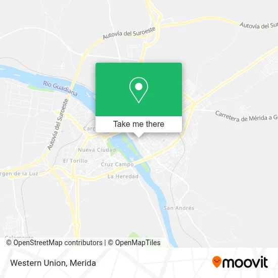 Western Union map