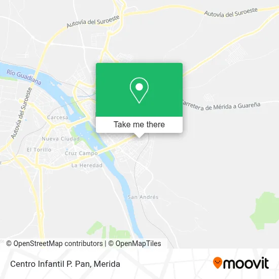 Centro Infantil P. Pan map