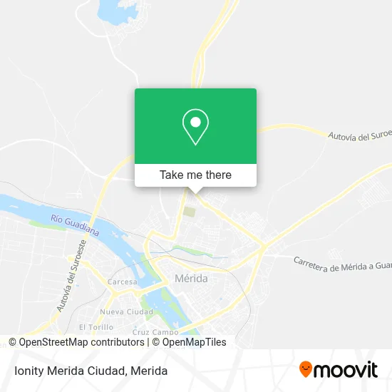 Ionity Merida Ciudad map