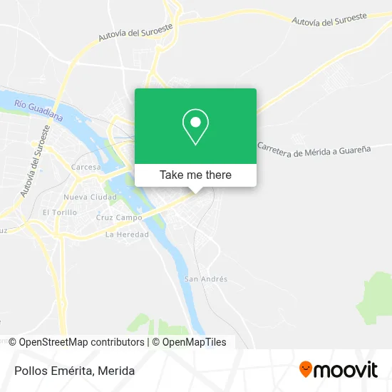 Pollos Emérita map