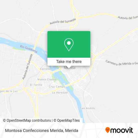 Montosa Confecciones Merida map