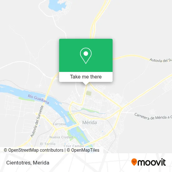 Cientotres map