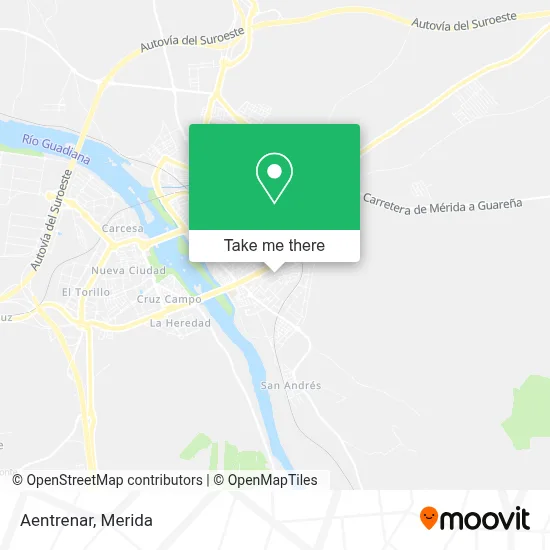 Aentrenar map