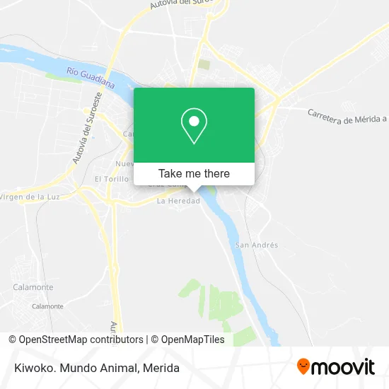 Kiwoko. Mundo Animal map